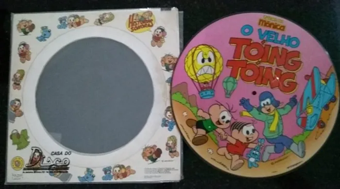 Lp Picture Turma Da Mônica - O Vírus Do R -  O Velho Tóing Tóing - Raridade
