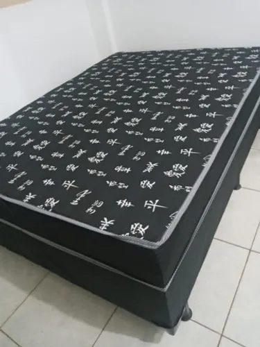 Cama box casal conjugada 10 cm de espuma____