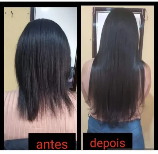Colocação e manutenção de mega-hair