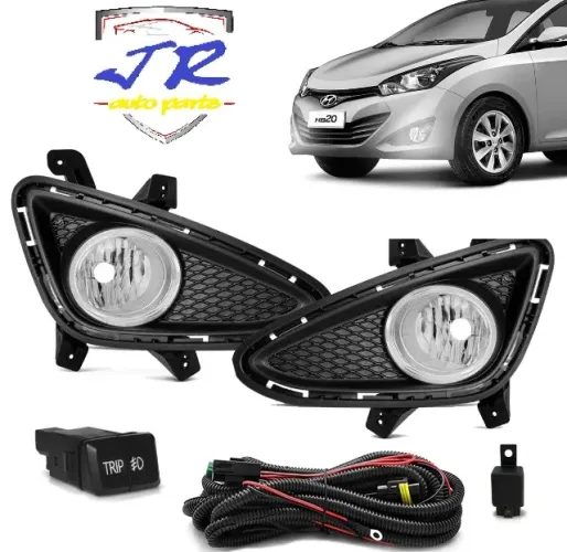 Kit Farol de Milha HB20 HB20S 2012 2013 2014 2015 Auxiliar Neblina