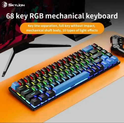 Teclado RGB Skylion k68