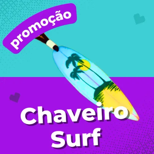 Antigo Chaveiro Surf, Anos 90, Coleção Praia Sol Mar Miniatura Natureza Brinde Presente