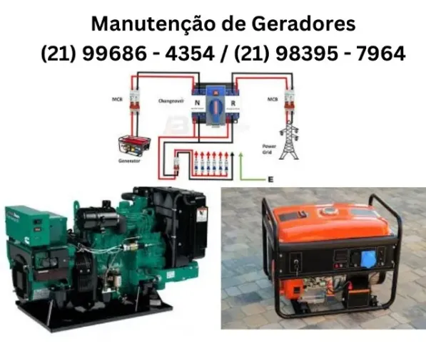 Geradores Diesel e Gasolina - Manutenção - Reparo - Assistência Técnica