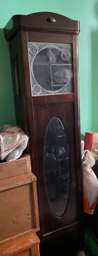 Antiga Caixa de Relógio Pedestal Relógio de pé