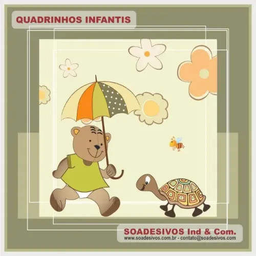 PLACAS DECORATIVA INFANTIL - ANIMAIS