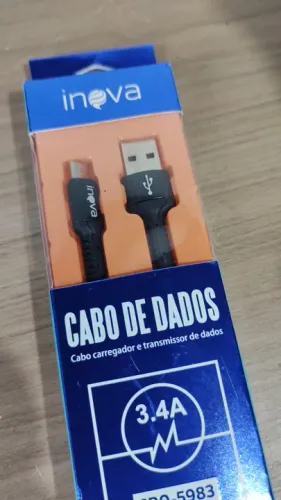 Cabo carregador de celular V8