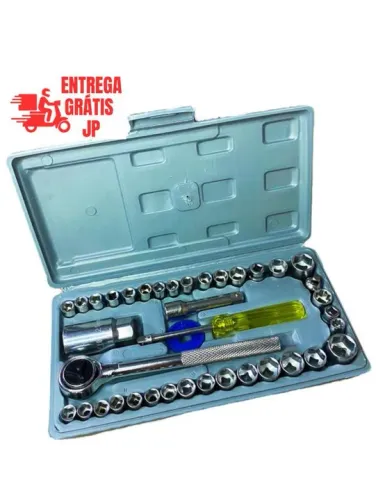 Jogo de Chaves Catraca Soquete 40 Peças