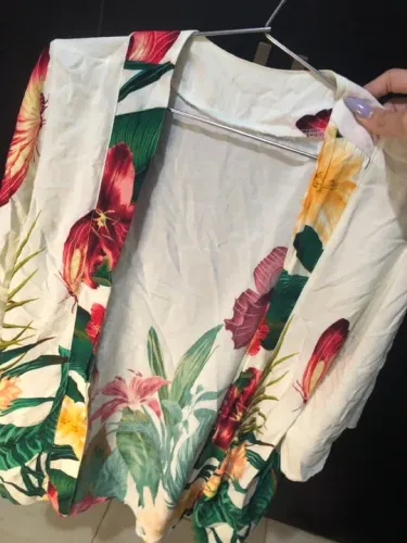 Kimono branco feminino