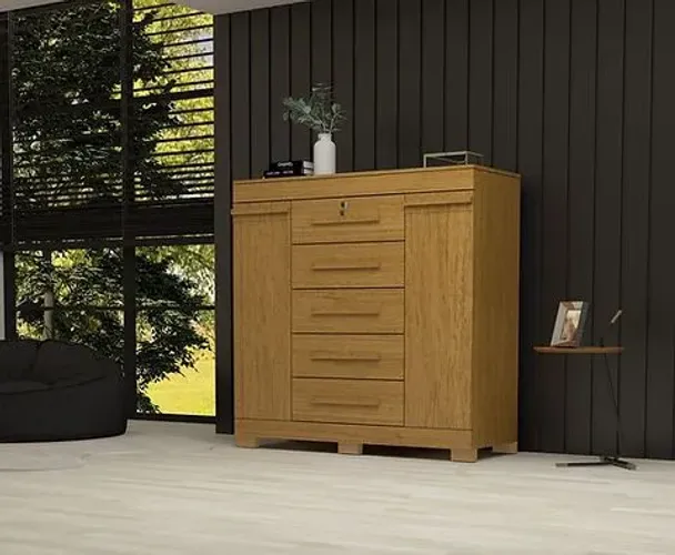 Comoda Diana 100% MDF, C/ Chave e Sapateira - ACP Moveis