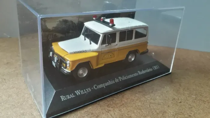 Miniatura Carro Willys Rural - Companhia de Policiamento Rodoviário (RS) 1:43