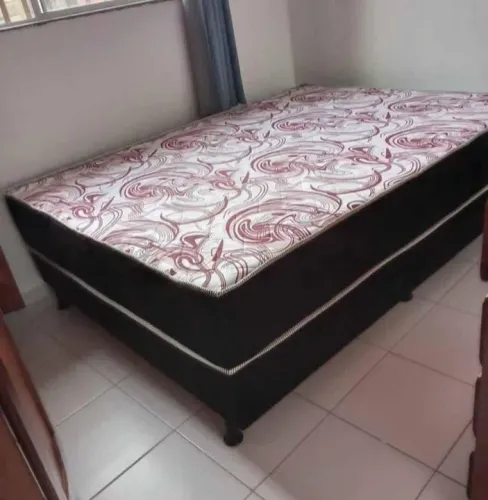 Cama de casal box promoção espuma