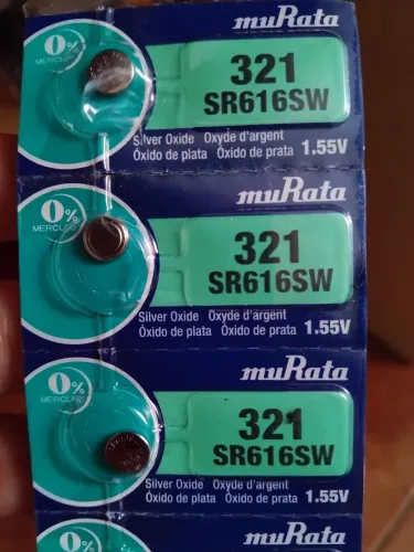 Pilhas de botão Murata 321 SR616SW