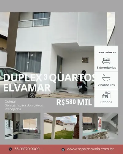 Duplex 3 quartos Elvamar