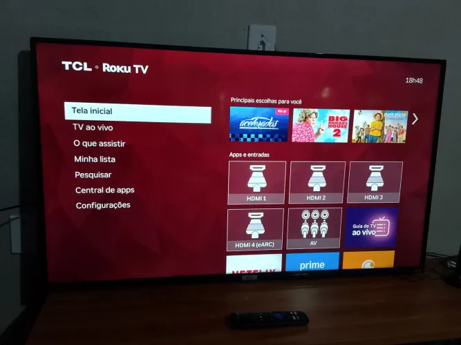 Tv smart TCL sistema roku 50 polegadas 4k 