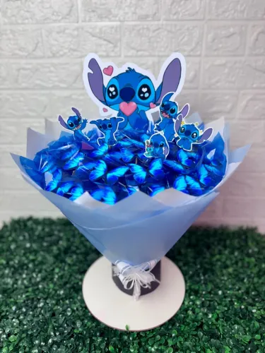 Buquê de borboletas com LED Stitch