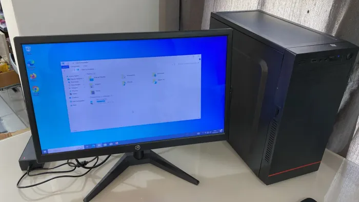 Computador + Monitor + Acessórios - Rápido, Barato e Pronto p/ Uso!
