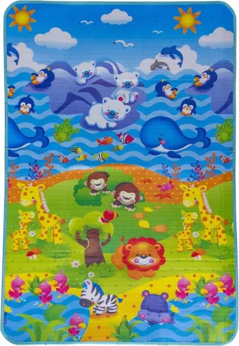 Tapete Abcd Leão Dupla Face Portátil Ibimboo 120cm X 180cm