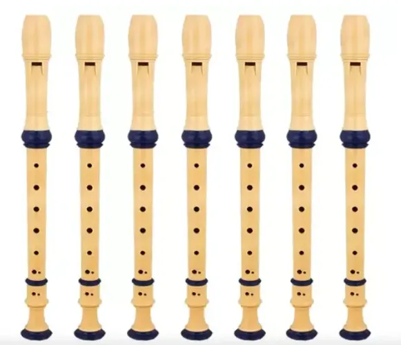 Kit C/ 06 Unidades Flauta Doce Germânica Sh1503 Em Dó Csr - Escolas, Orquestra 
