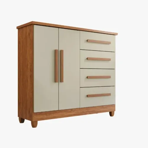 Cômoda 2 Portas 4 Gavetas Madri Plus Com Sapateira