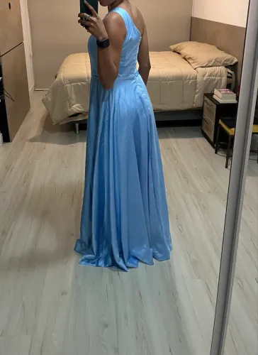 Vestido Madrinha Casamento Azul Serenity