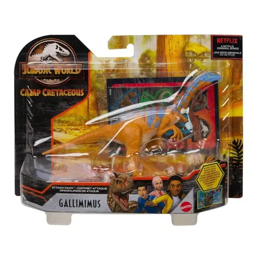 Dinossauro Gallimimus Jurassic World Acampamento Cretáceo Mattel Original, novo e lacrado