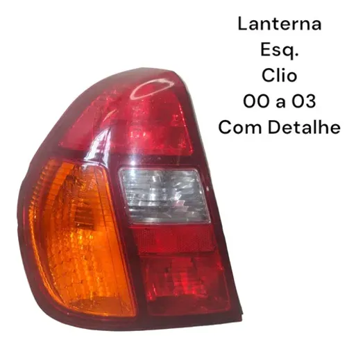 Lanterna Traseira Esquerda Clio Sedan 2000 A 2003 Com Det