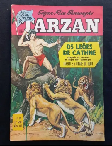 Gibi Tarzan Ebal - Os Leões de Cathne - Edição de Coleção Lança de prata