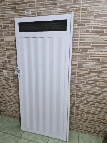 Portão social búzios galvanizado 