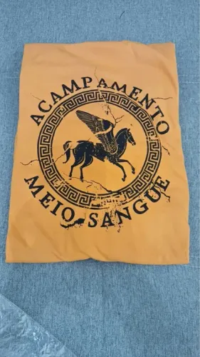 Camiseta Acampamento Meio Sangue exclusiva painel d23 