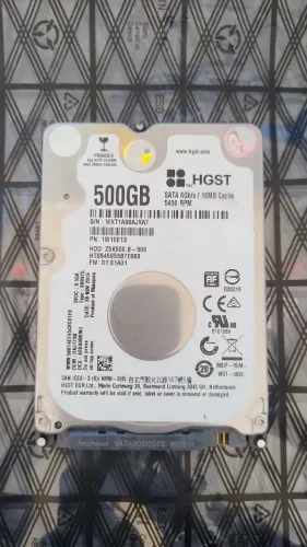 HD HGST 500GB 2,5" SATAIII 5400rpm