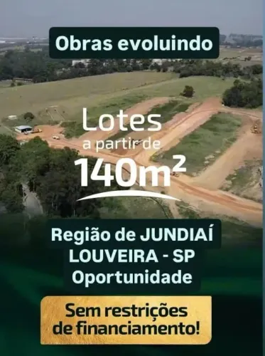 LOTES a partir de 140m² em LOUVEIRA em ótima localização | Bairro Planejado | Facilitado