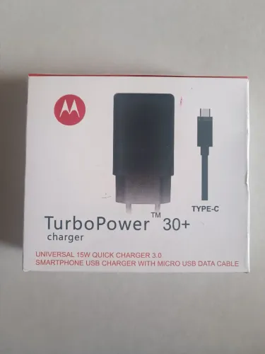 Carregador Typo C Turbo Power 30+ Motorola