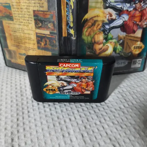 JOGO MEGA DRIVE SUPER STREET FIGHTER 2 ORIGINAL CAIXA