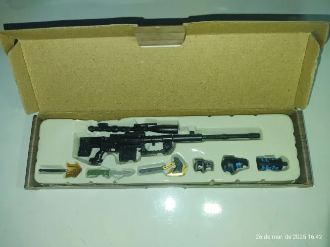 Miniatura de Sniper com Acessórios