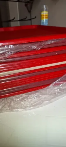 17 Bandejas plástica fast food