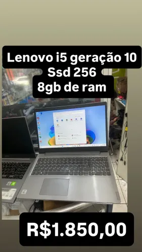 Notebook lenovo i5 geração 10