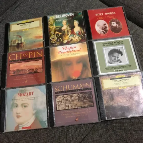 Lote 9 Cds De Música Clássica / Erudita // Beethoven Chopin Mozart Tchaikovsky