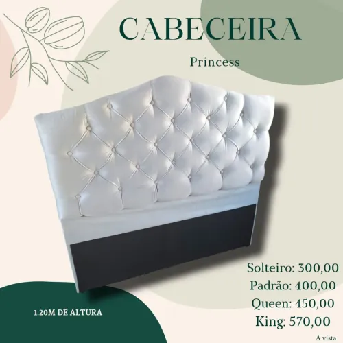 Cabeceiras Katrine, Princess ou Sophia