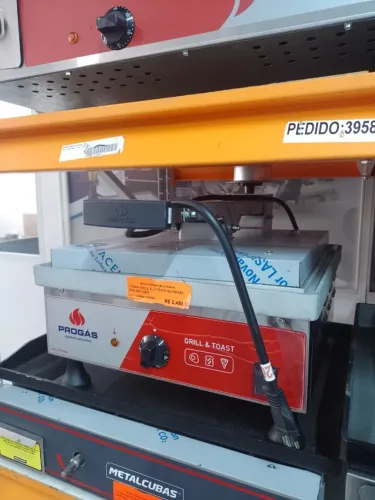 CHAPA GRILL ELETRICA-45E 220V NOVA