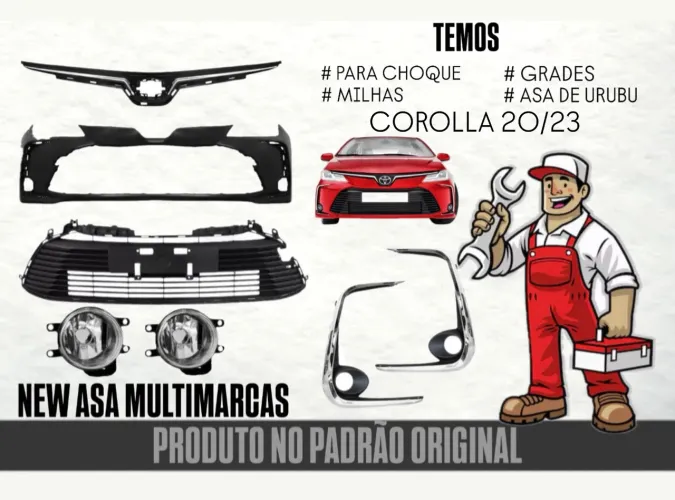 Para barro / Asa de urubu ( PRODUTO NO PADRÃO ORIGINAL COROLLA