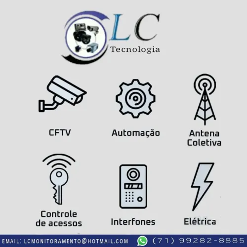 Porteiro eletrônico Câmeras PABX Cerca elétrica Portão automático Instalações Consertos 