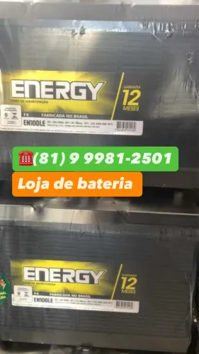 Bateria energy 12 meses de garantia lider de vendas