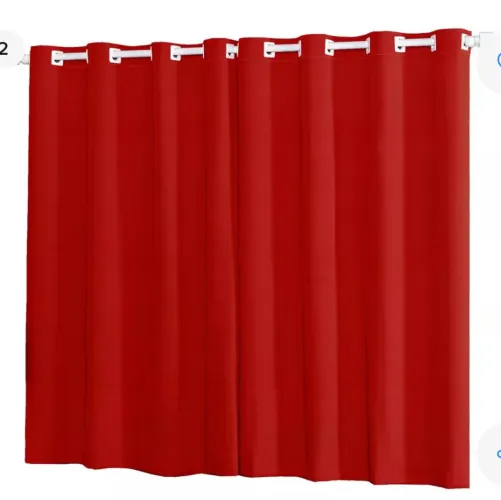 Cortinas Vermelhas para Sala - semi nova