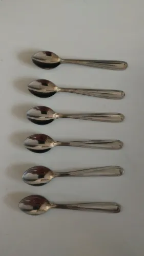 Conjunto de colheres de cafezinho em aço inox Tramontina 