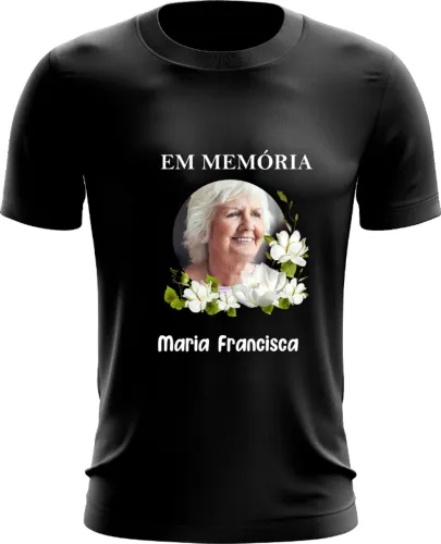 Camisa preta personalizada
