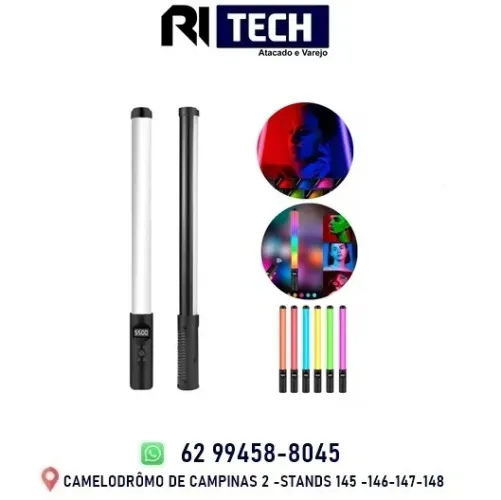Bastão Led Luz De Preenchimento RGB Com Controle Remoto Foto Vídeo Fotografia