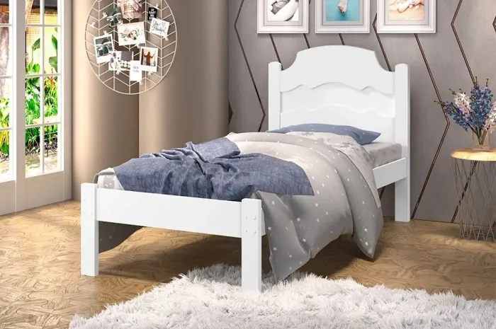Cama Solteiro Íris - Entrega Rápida