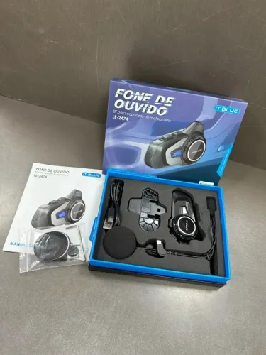 Fone de Ouvido Bluetooth IT BLUE LE-2474 - Conexão e Segurança em Sua Viagem!