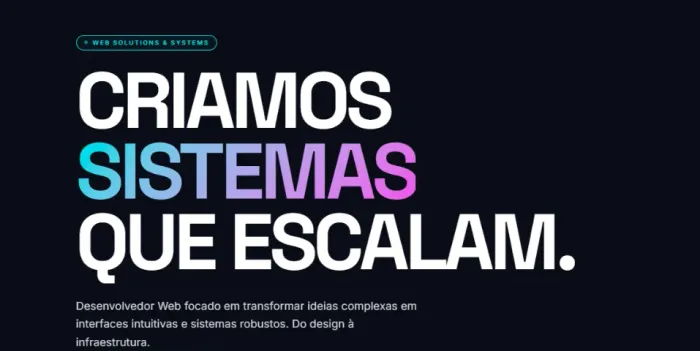 Desenvolvimento de sites e sistemas Web