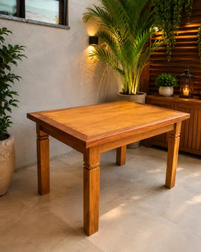 Mesa de Jantar em madeira Peroba Rosa PRONTA ENTREGA